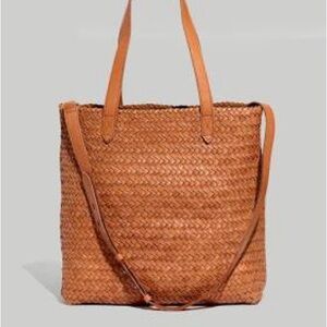 Madewell Tan Woven Tote Bag